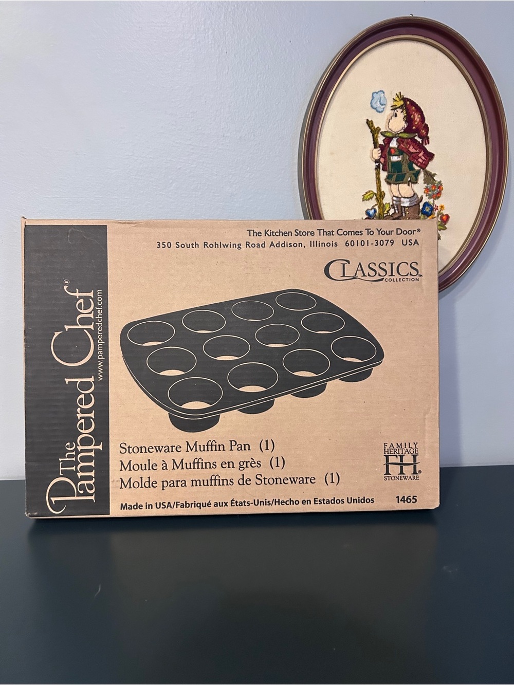 The Pampered Chef Stoneware Muffin Pan